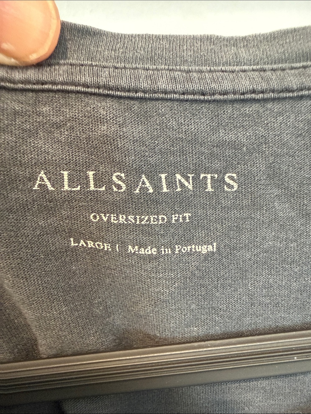 All Saints Men’s Black Graphic Crane T-Shirt - Picture 3 of 4